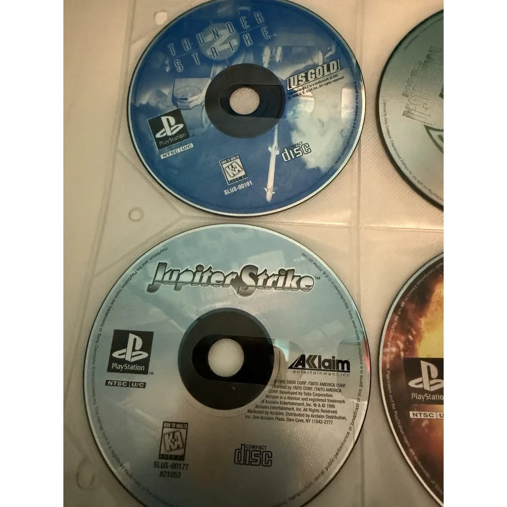 Lot of 4 PlayStation Games (PS1) Various Titles- Disc‎ Only, Untested